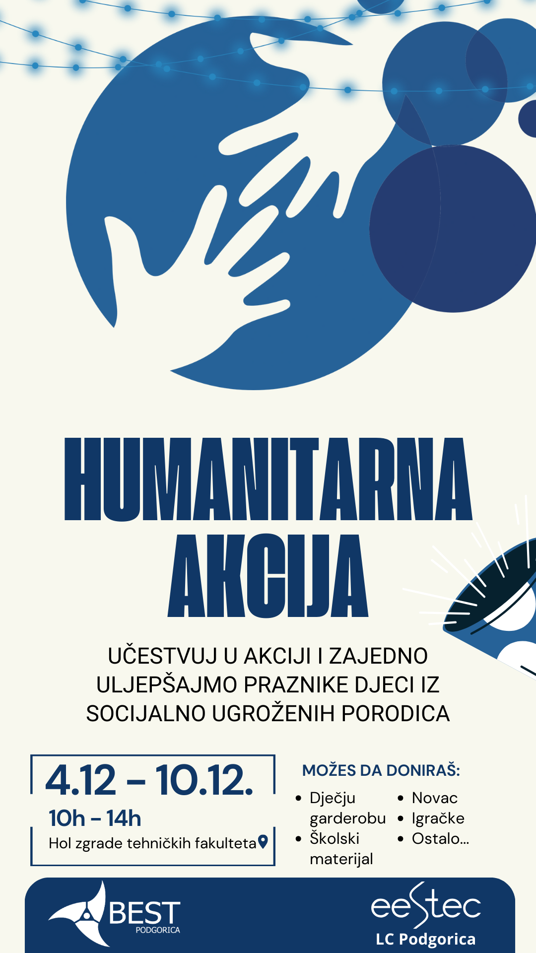 You are currently viewing Humanitarna akcija 4.12.2023. – 10.12.2023.
